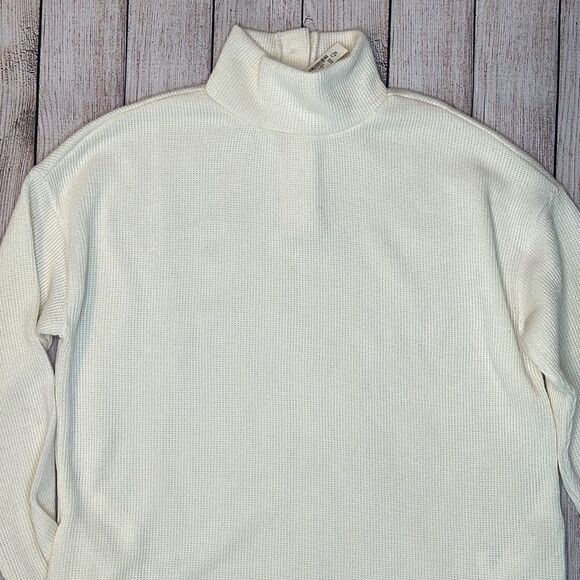 Madewell Mockneck Button-Back Top - Picture 3 of 8